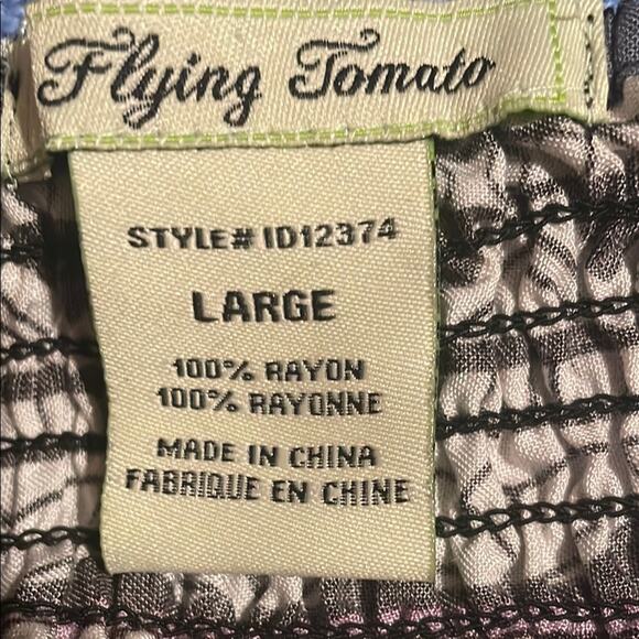 Flying Tomato Colorful Strapless Dress. L - Picture 2 of 3